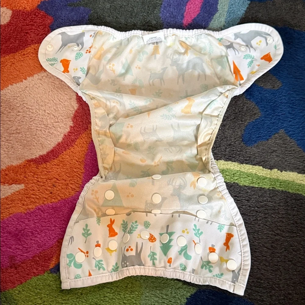 Thirsties diaper cover, GUC, size Two, Snap closure, adjustable snaps